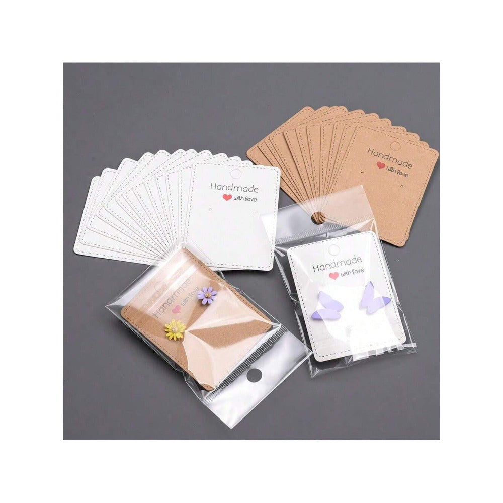 Handmade With Love Earring Display Cards
