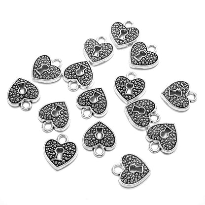 Retro Heart Alloy Pendants