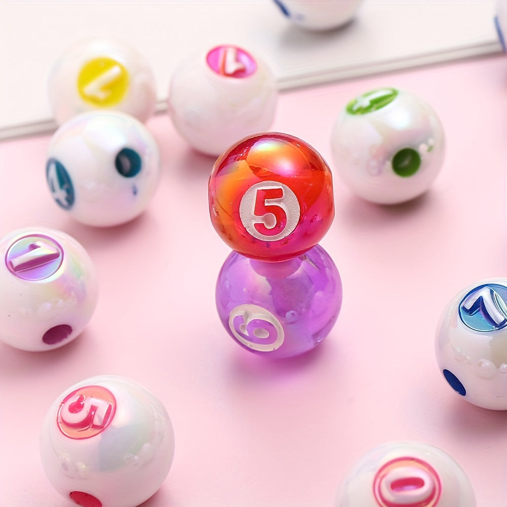 AB Digital Engraved Acrylic Beads