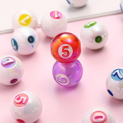 AB Digital Engraved Acrylic Beads
