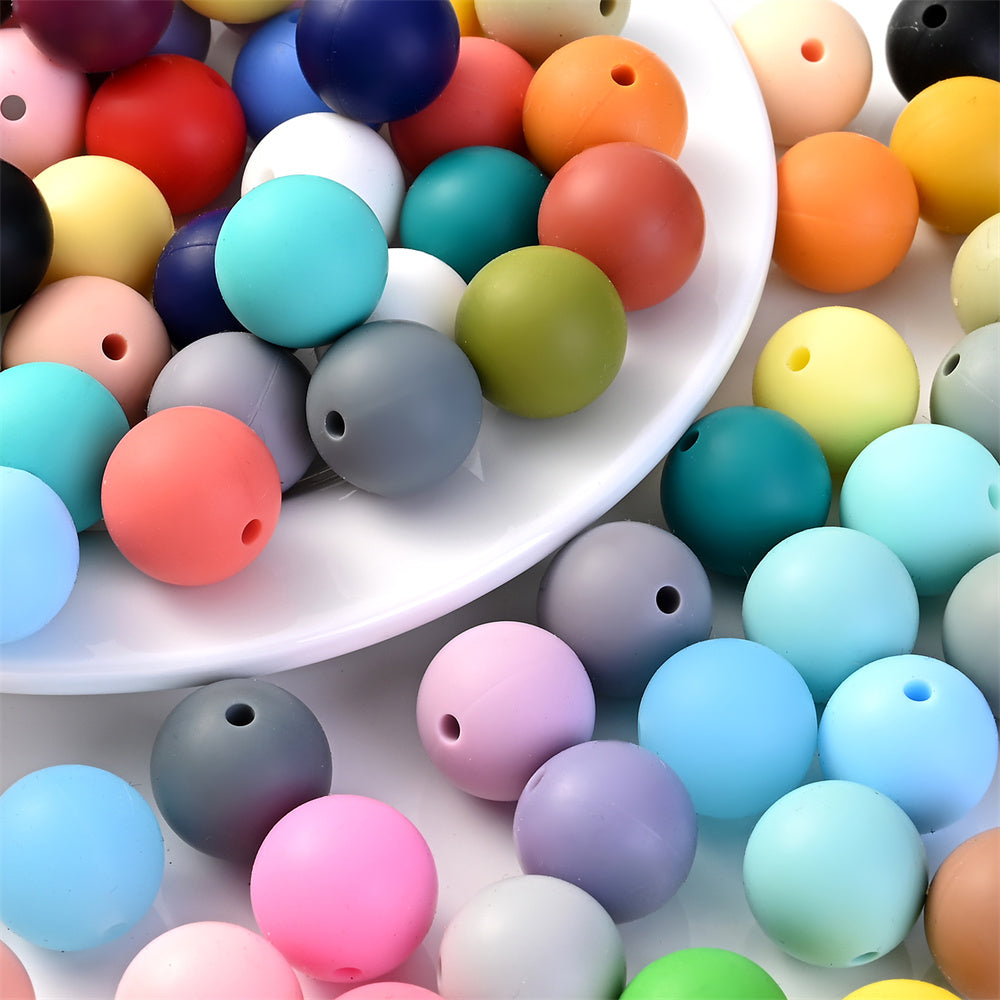 12 mm Round Silicone Beads