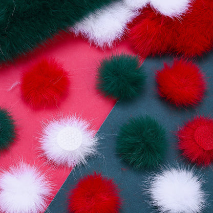 3.5 cm Artificial Mink Wool Buckle Embellishments
