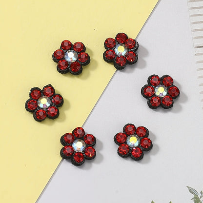 Plum Blossom Rhinestone Patches