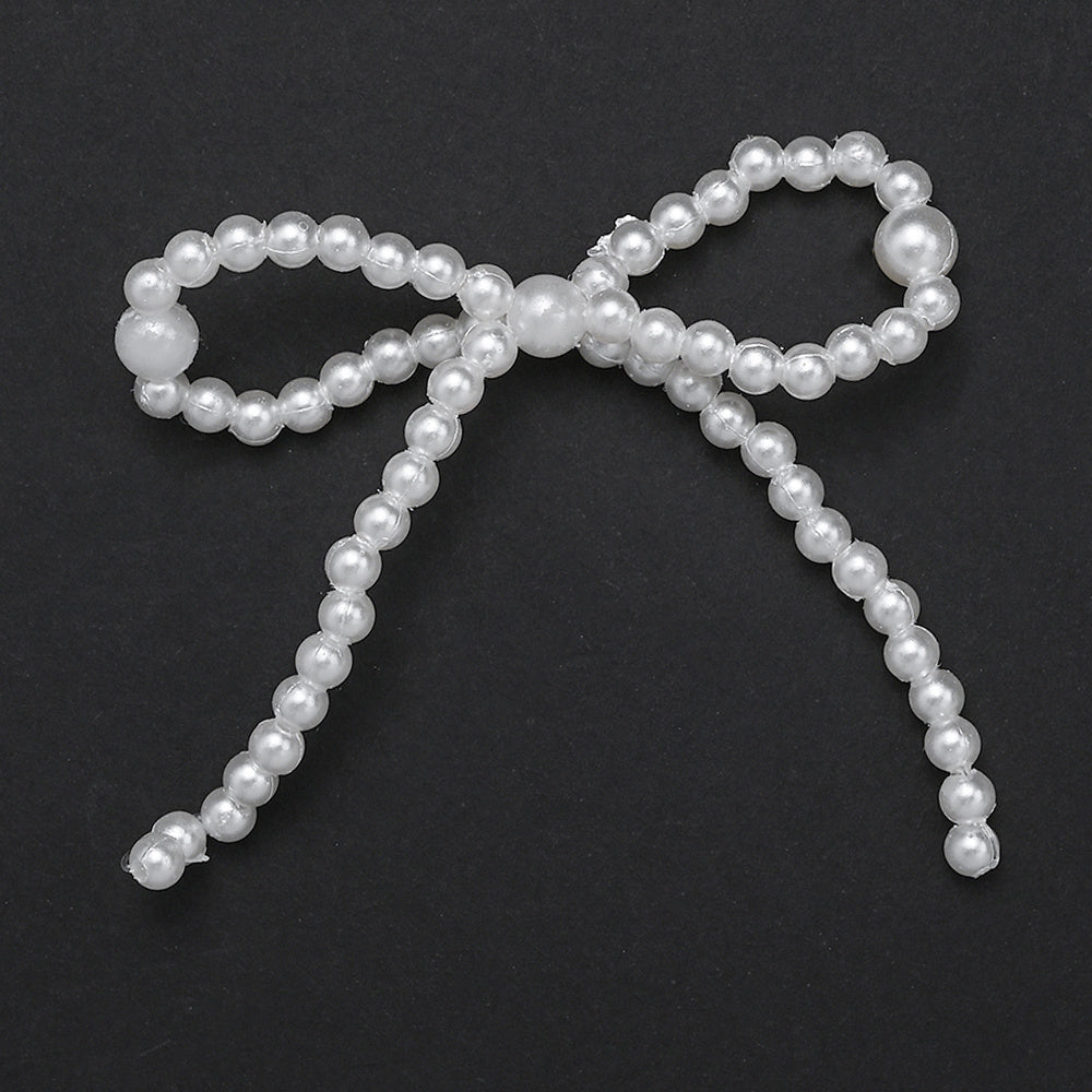 Faux Pearl Bowknot Embellishments
