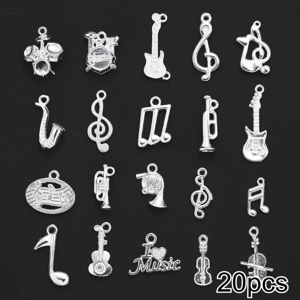 Musical Instrument Alloy Pendants