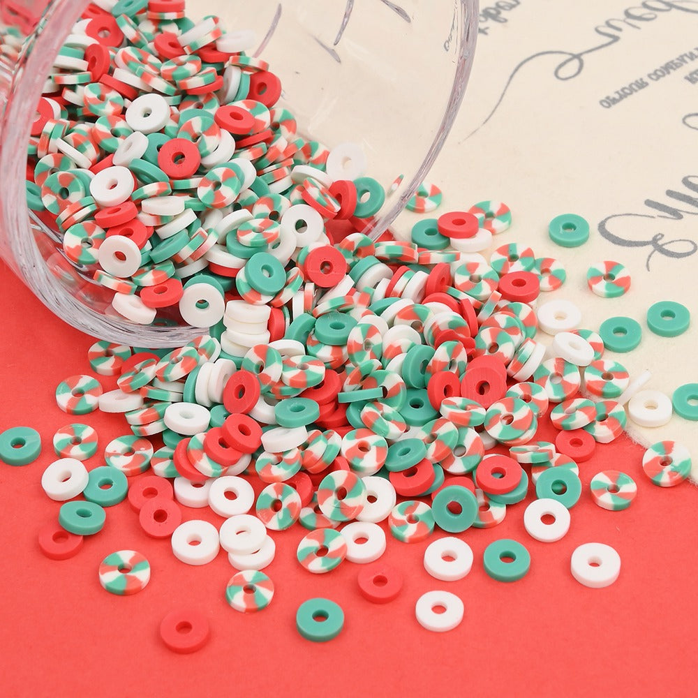 Mixed Color Round Clay Beads