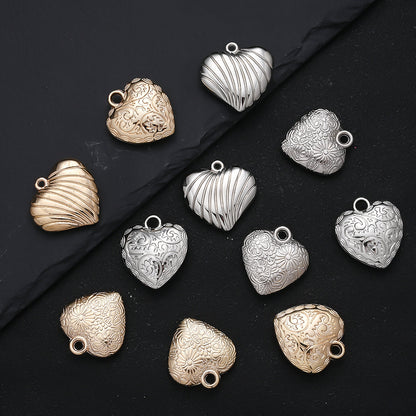 10PCS Gold & Silver CCB Love Pendant Set