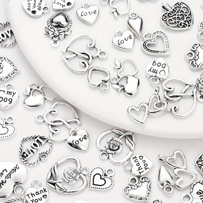 Vintage Metal Heart Pendants