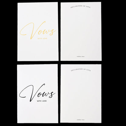 Personalized Wedding Vow Books Set
