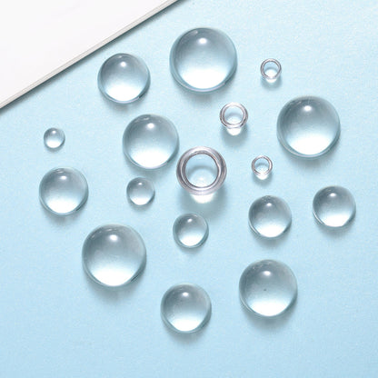 20/50PCS Transparent Dome Glass Cabochon Set