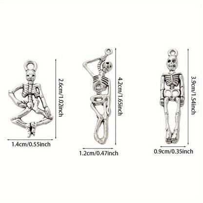 Ancient Silver Skull Alloy Pendants