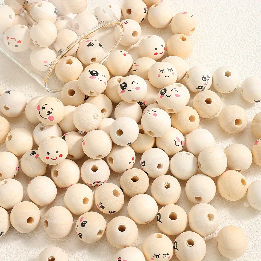 Expression Wooden Spacer Beads