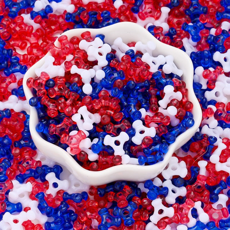 Independence Day Acrylic Beads