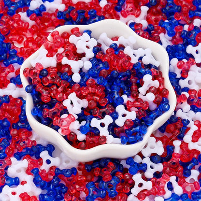 Independence Day Acrylic Beads