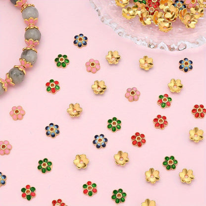 Vintage Alloy Flower Spacer Beads
