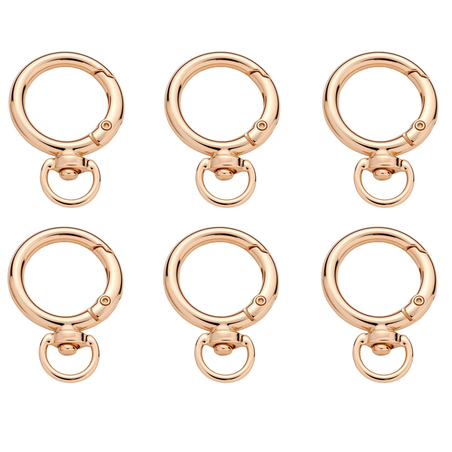 Golden & Silver Keychain Clasp Set