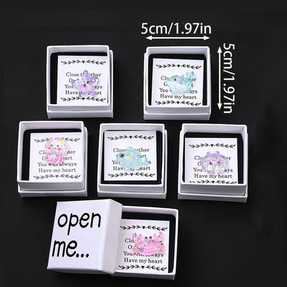 I Love You “Open Me” Surprise Resin Animal Gift Box