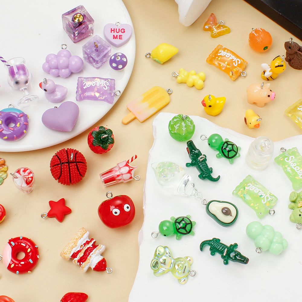 Y2K Resin Flower & Charm Beads