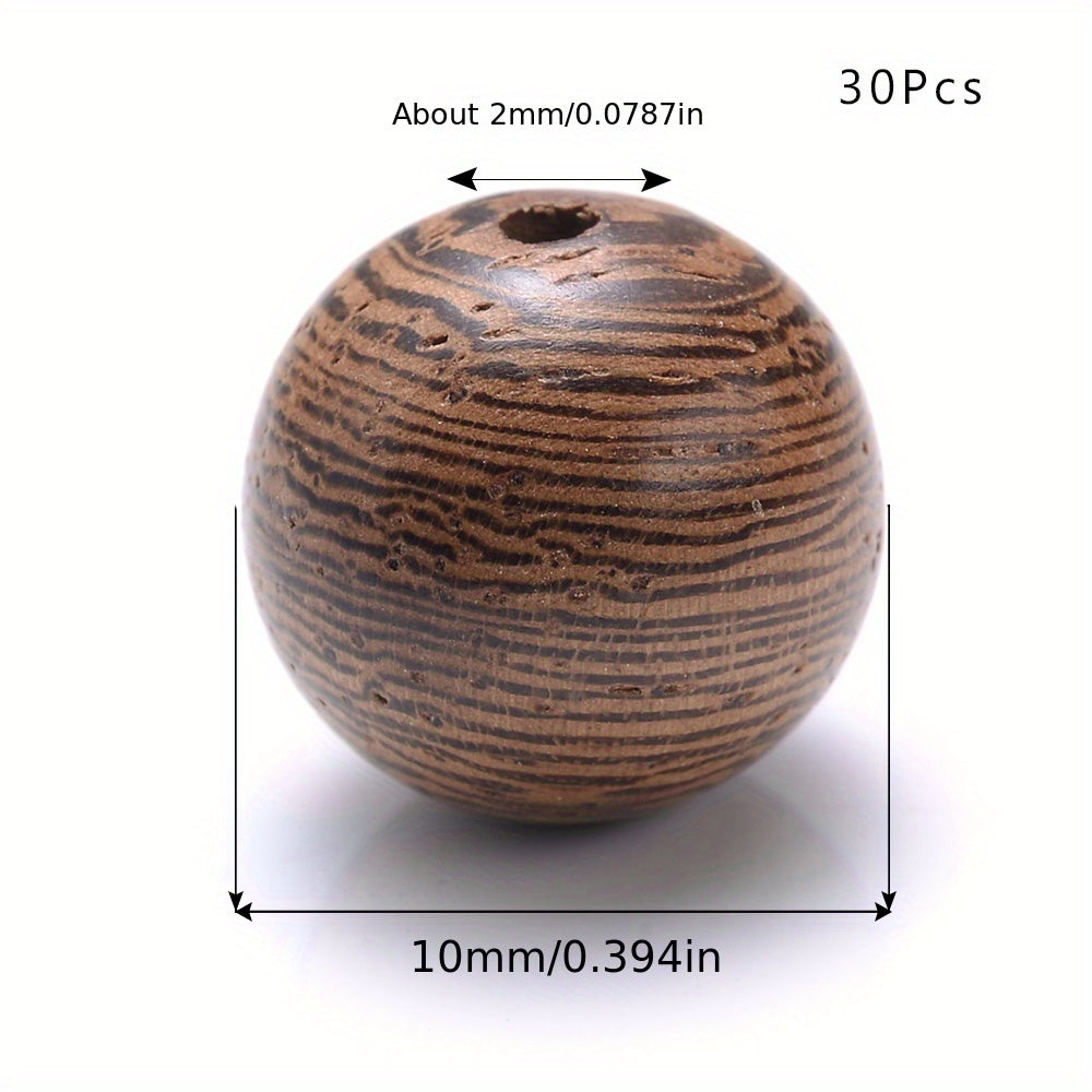 Round Wooden Beads