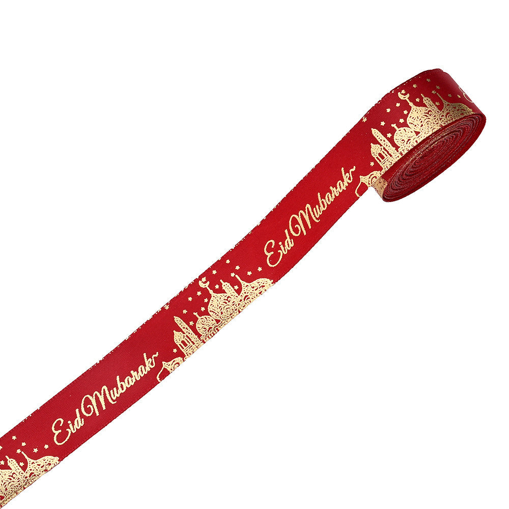 Happy Eid Mubarak Grosgrain Ribbon