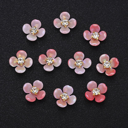 Gradient Flower Acrylic Beads