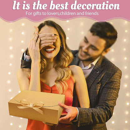 5-Piece Gift Packaging Boxes with Gold Ribbons