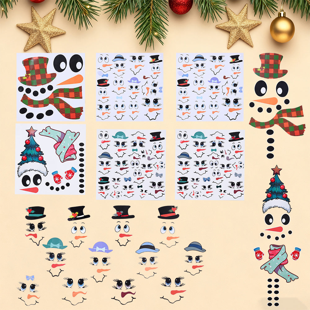 Snowman Emoji PVC Stickers