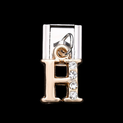 1PC Rhinestone A-Z Letter Modular Bracelet Charm Set