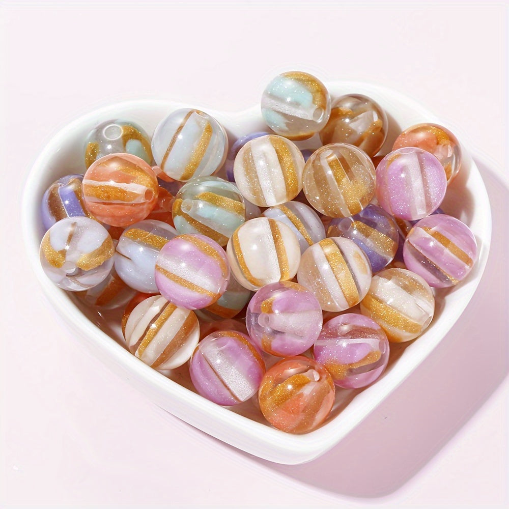Glacier Acrylic Round Beads