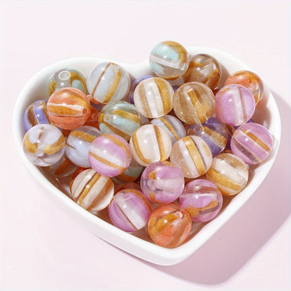 Glacier Acrylic Round Beads