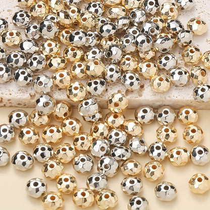 100PCS 8mm Faceted Ball Plastic Bead Set