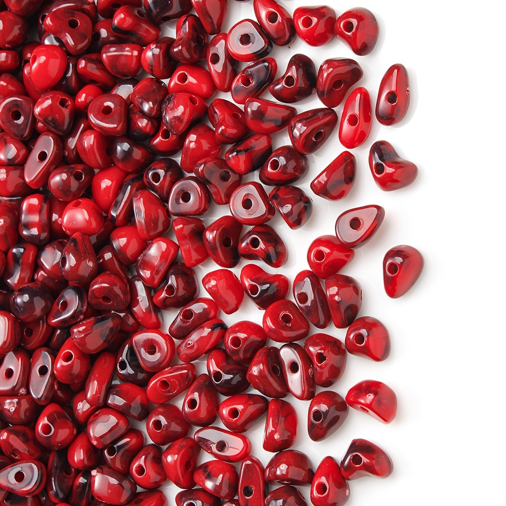 Mixed Color Irregular Acrylic Loose Beads