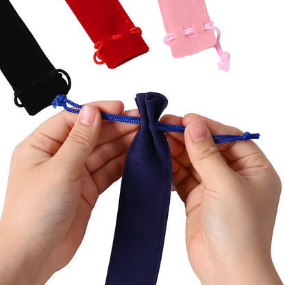 17.5x3.5 cm Flannel Pencil Storage Bags