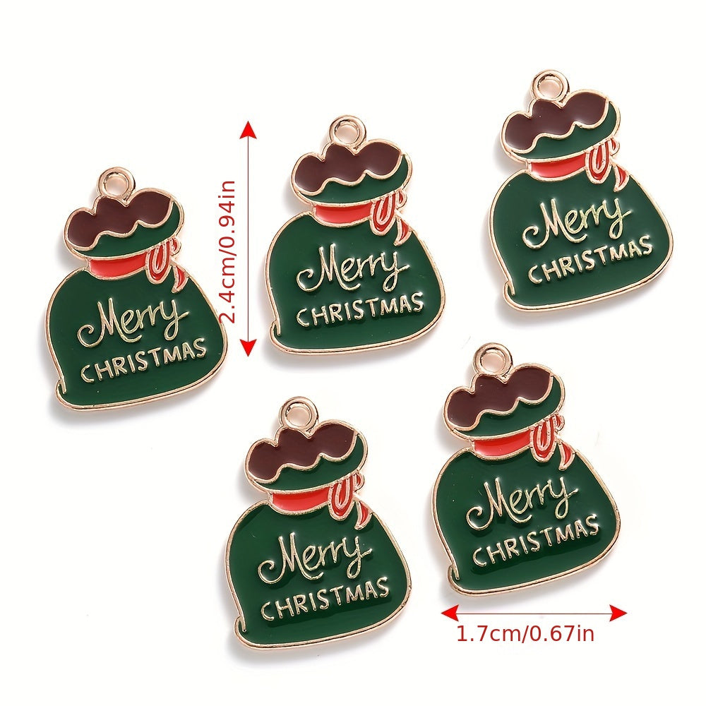 Mixed Metal Christmas Pendants