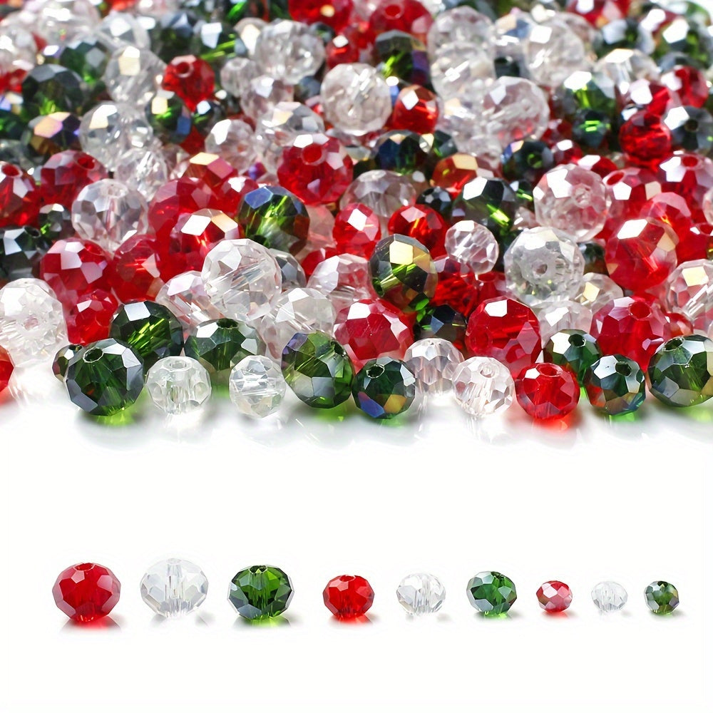 Halloween Faceted Glass Spacer Beads