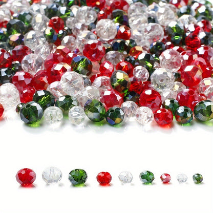 Halloween Faceted Glass Spacer Beads
