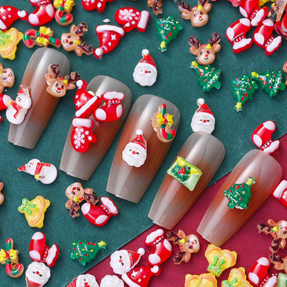 Christmas Resin Flatback Embellishments