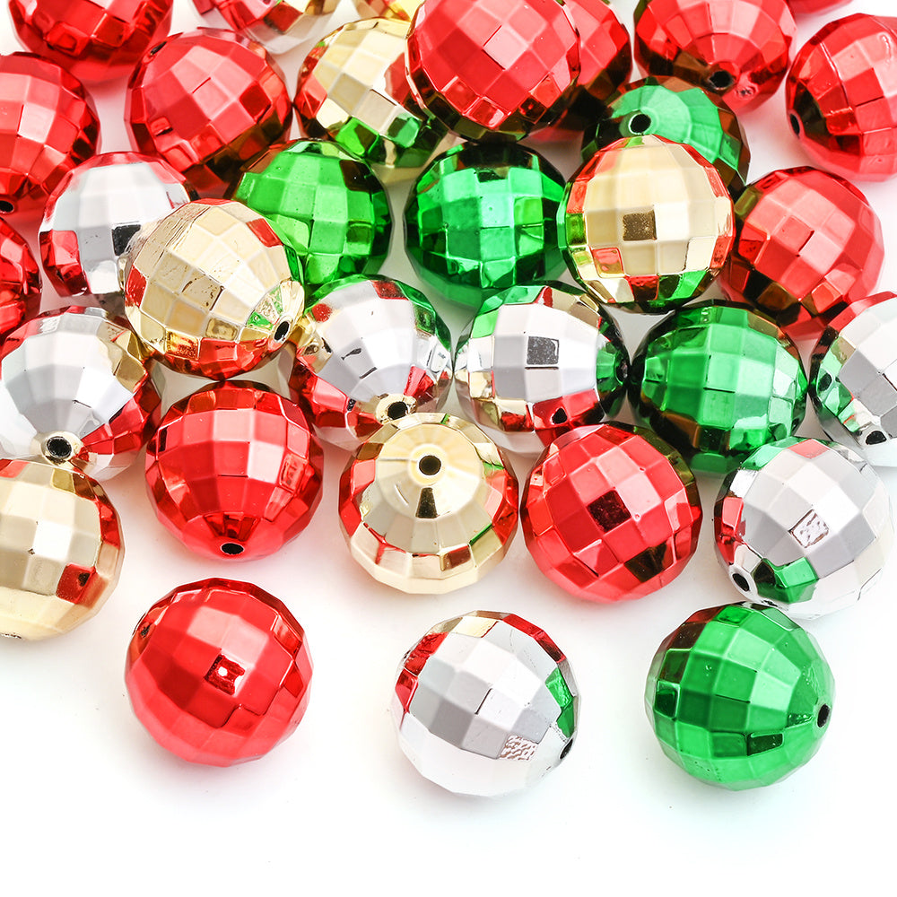 Earth Round Acrylic Beads