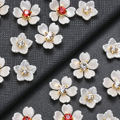 Acrylic Rhinestone Flower Patches