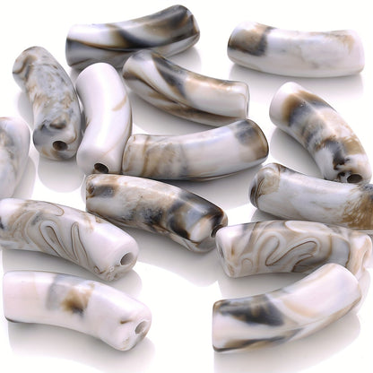 Gradient Curved Acrylic Beads