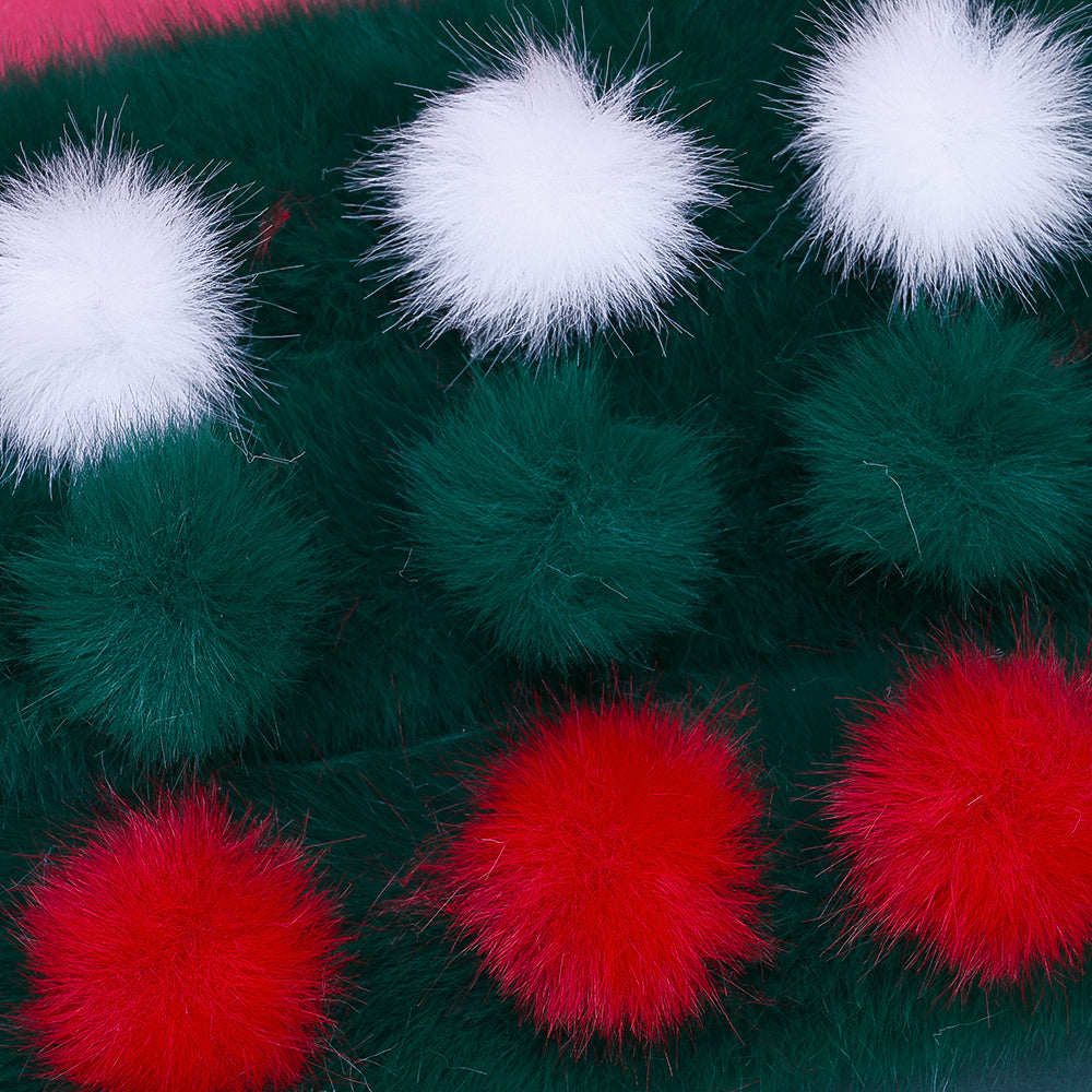 3.5 cm Artificial Mink Wool Buckle Embellishments