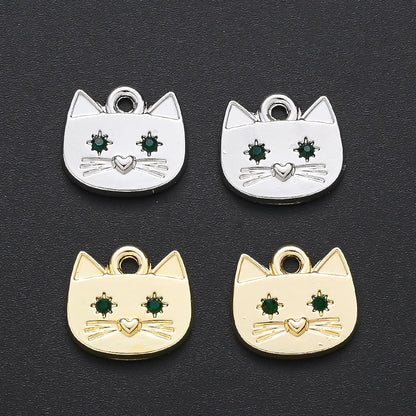 Cat Alloy Pendant Charms