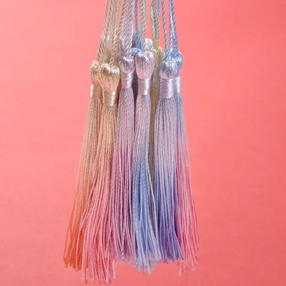 Gradient Color Soft Silk Tassels