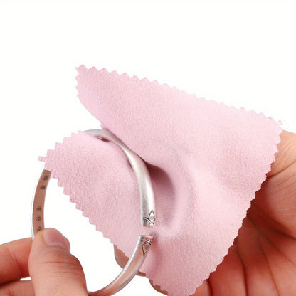 8x8 cm Double-Sided Velvet Jewelry Polishing Cloths
