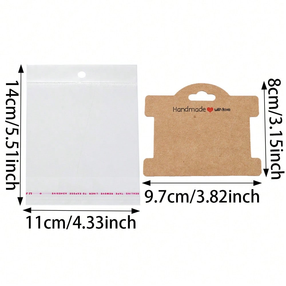 Keychain and Jewelry OPP Packaging Card Set