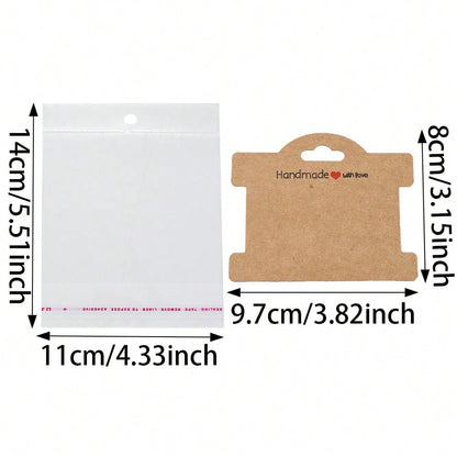 Keychain and Jewelry OPP Packaging Card Set
