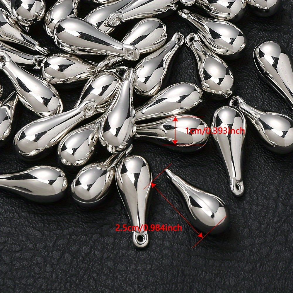 Gold & Silver CCB Plastic Pendants