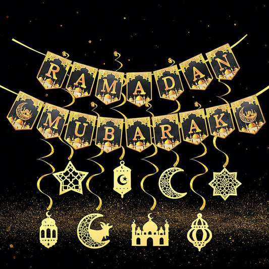 Ramadan Flag Banner Decoration Set