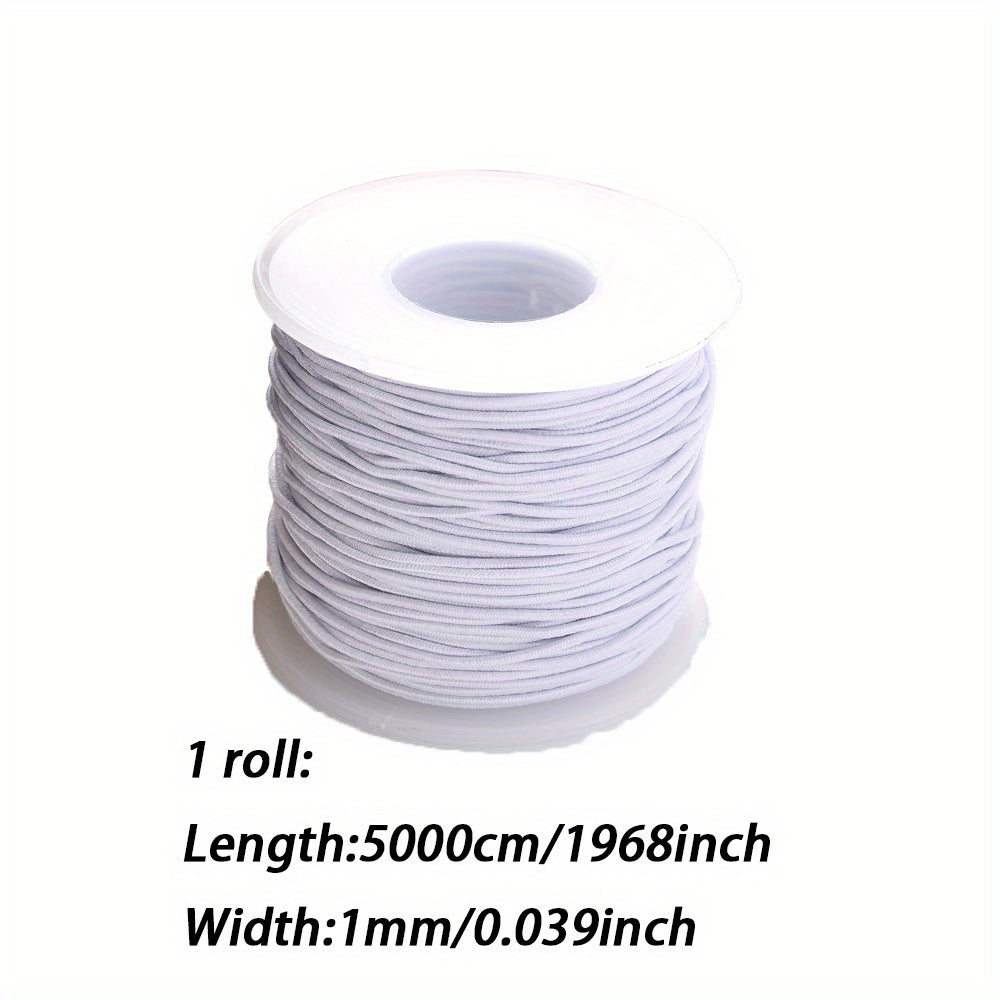 White Black Elastic Jewelry Cords