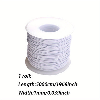 White Black Elastic Jewelry Cords